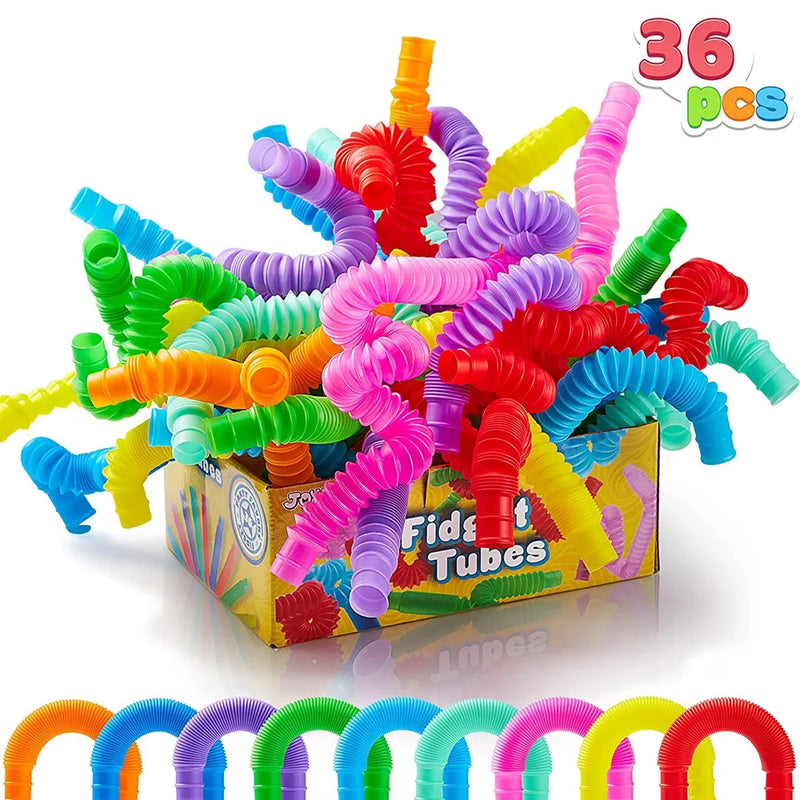 36PCS.  Tubos Pop brinquedos sensoriais, ajuda aliviar o estresse.